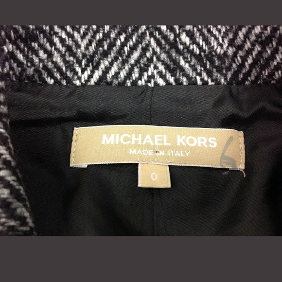 New Michael Kors Women Tweed Blazer Made In Italy - Picture 3 of 5